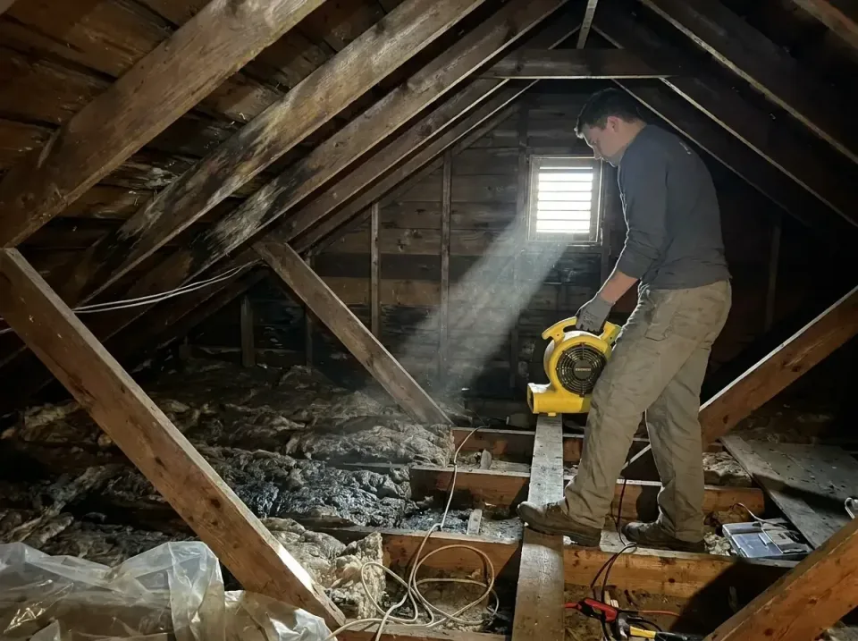 attic-water-damage-drying-proc-007 — frequently asked questions, Emergency Water Extraction & 24/7 Flood Response in Rugby,…